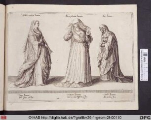 Nobilis matrona Romana. Aulicum Scortum Romanum. Anus Romana.
