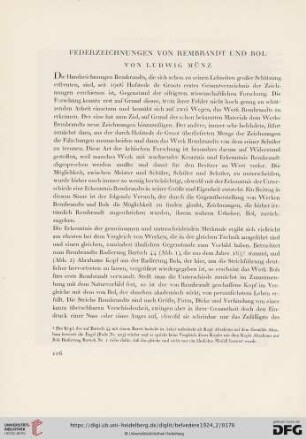 Federzeichnungen von Rembrandt und Bol