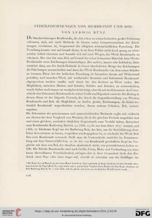 Federzeichnungen von Rembrandt und Bol