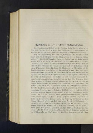 Tabakbau in den deutschen Schutzgebieten.