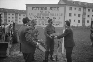 Errichtung einer Schrebergartenanlage in der Paul-Revere-Village