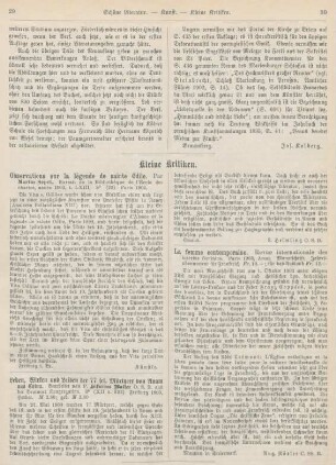 29-30 Kleine Kritiken