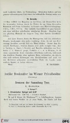 4: Antike Denkmäler im Wiener Privatbesitze, [6] : Bronzen der Sammlung Trau