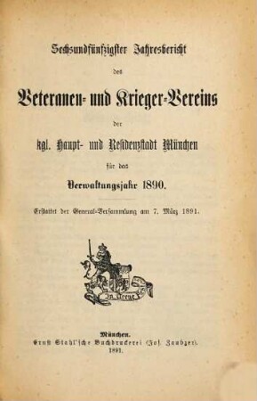 Jahresbericht : für das Vereinsjahr .... 1890 (1891) = Jg. 56