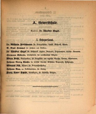 Jahresbericht der Königlichen Gewerbschule zu Memmingen und der mit derselben verbundenen Gewerblichen Fortbildungsschule. 1866/67