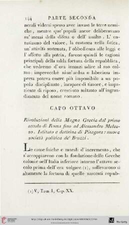 Capo ottavo