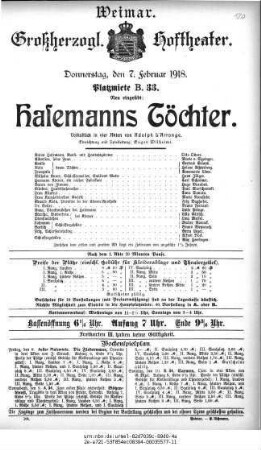 Hasemanns Töchter