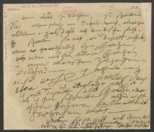 Brief an Anton Schindler : o.D. [I. Quartal 1824, ermittelt]