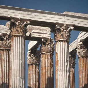 Athen. Olympieion. Säulen und Gebälk von Süden