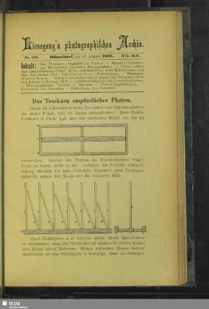 Das Trocknen empfindlicher Platten