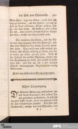 Achter Spatziergang.