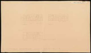 Hauptgebäude eines Flughafens Schinkelwettbewerb 1932: Wohnhaus. Grundrisse 1:200