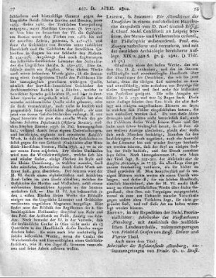 Leipzig, b. Sommer: Die Alterthümer der Deutschen in einem ausführlichen Handbuche dargestellt von D. Karl Gottlob Rössig, d. Churf. Sächs. Consistorii zu Leipzig Beysitzer, des Natur- und Völkerrechts ordentI. der Philosophie ausserordentl. Prof. etc. Zweyte verbesserte und vermehrte, und mit der deutschen Archäologie bereicherte Auflage. XIX u. 552 S. gr. 8. 1801.
