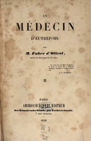 Un médecin d'autrefois, 2