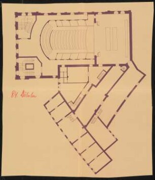 Stadttheater, Döbeln: Grundriss 1:100