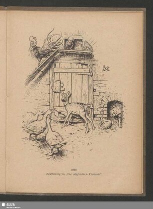 1905, Zeichnung zu „Die ungleichen Freunde“