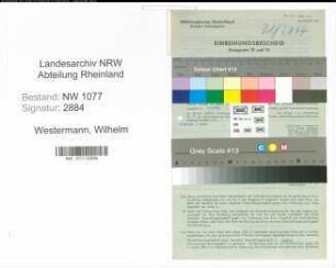 Entnazifizierung Wilhelm Westermann , geb. 22.09.1903 (Feuerwehrmann)