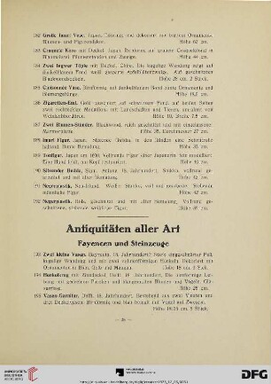 Antiquitäten aller Art (Nr. 193-618)