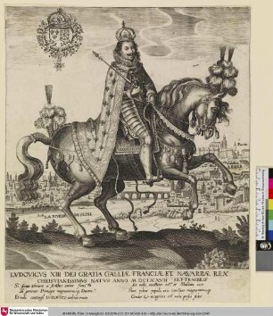 LVDOVICVS XIII DEI GRATIA GALLIAE FRANCIAE ET NAVARRAE ...; [Louis de Bourbon de Soissons]