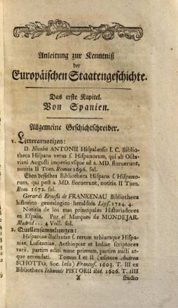 Anleitung zur Kenntniß der Europäischen Staatenhistorie nach Gebauerscher Lehrart