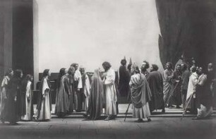 Passionsspiel Oberammergau 27.09.1934 zum 300-jährigen Jubiläum der Festspiele. Szene "Abschied von Bethanien"