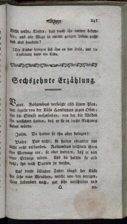 Sechszehnte Erzählung. - Zwanzigste Erzählung.