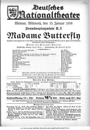 Madame Butterfly