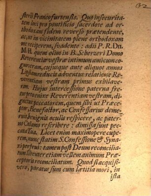 Modum Singularem Et Infallibilem Convincendi Lutheranos etiam Contumacissimos Praxi Missionariorum Accommodatum & ab Autore ... Romae Anno 1702. oblatum