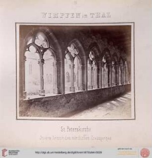 28. Wimpfen im Thal: St. Peterskirche (Innere Ansicht des nördlichen Kreuzganges)