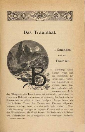 Unterwegs : Schilderungen und Naturansichten von den beliebtesten Reisewegen, 1. Die Salzkammergutbahn
