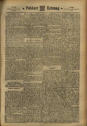 Zweite Ausgabe vom Donnerstag, den 28. September 1911.