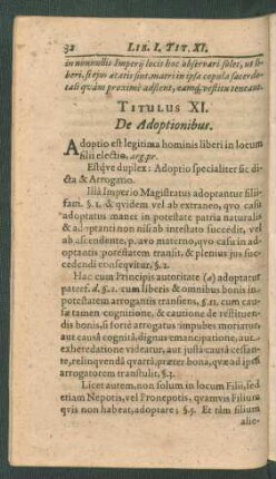 Titulus XI. - XX.