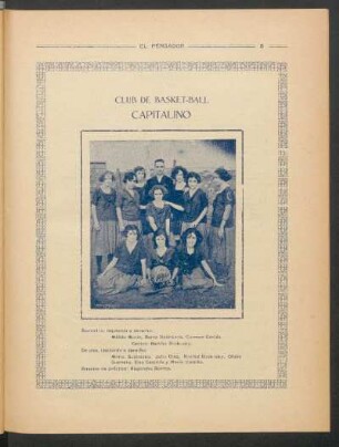Club de basket-ball Capitalino - [Fotografía]