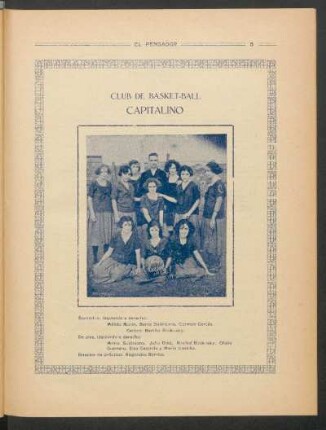 Club de basket-ball Capitalino - [Fotografía]