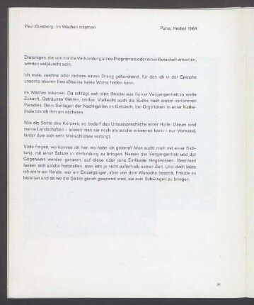 Im Wachen träumen