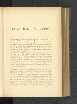 La République Dominicaine.