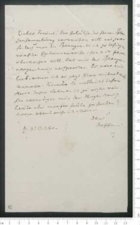 Brief von Henrik Steffens an Adelbert von Chamisso