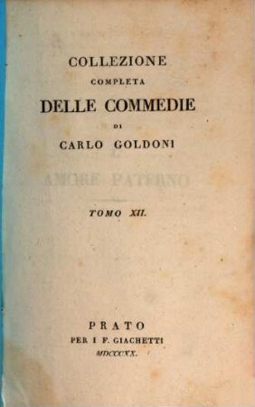 Collezione completa delle commedie di Carlo Goldoni, 12