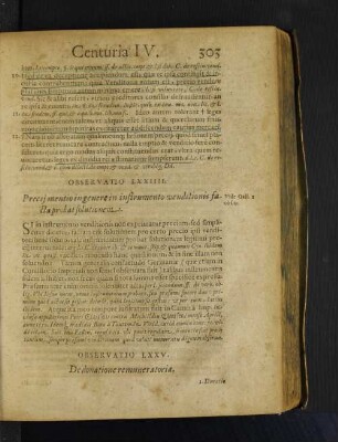 Observatio LXXV. De donatione remuneratoria.