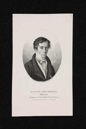 Bildnis des Augustin Jean Fresnel