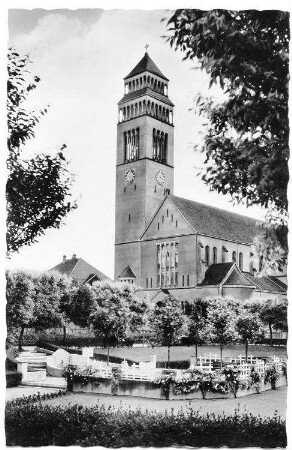Postkarte Kehl am Rhein. Kath. Kirche