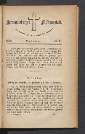 1883. Oktober. N° 10