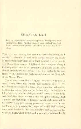 Chapter LXII. Leaving the course of the river ...