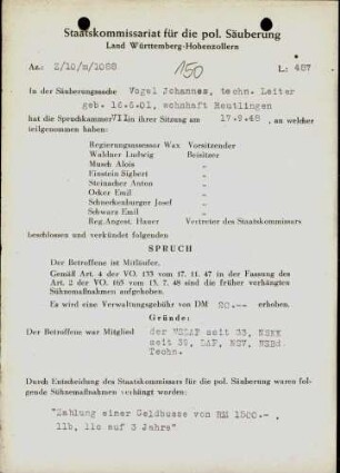 Vogel, Johannes