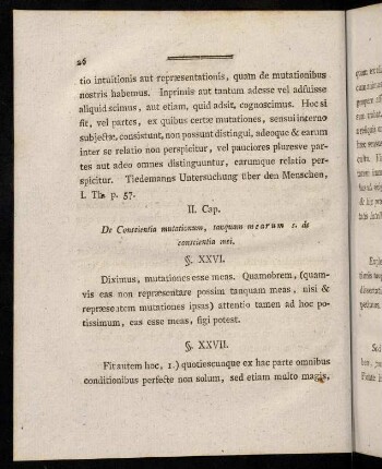 26-46, II. Cap. De Conscientia mutationum, tanquam mearum s. de conscientia mei.