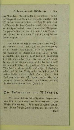Die Andamanen und Nikobaren