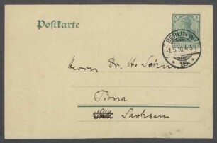 Brief von Georg Kolbe Kolbe an Hermann Schmitt