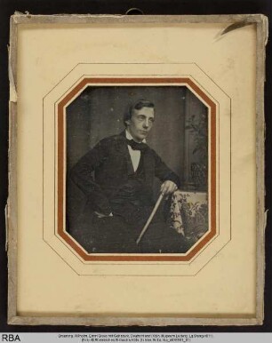 Ernst Greve mit Gehstock