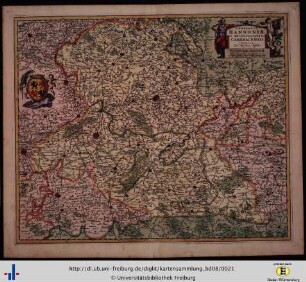 Comitatus Hannoniae et Archiepiscopatus Cameracensis tabula.
