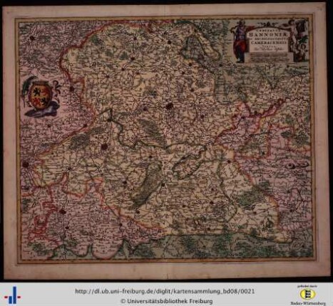Comitatus Hannoniae et Archiepiscopatus Cameracensis tabula.